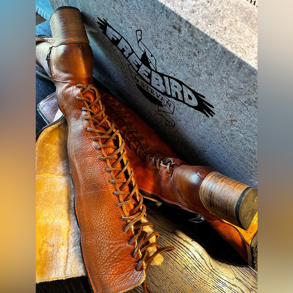 Freebird ICELAND Woman’s Boot in Cognac - Picture 9 of 14